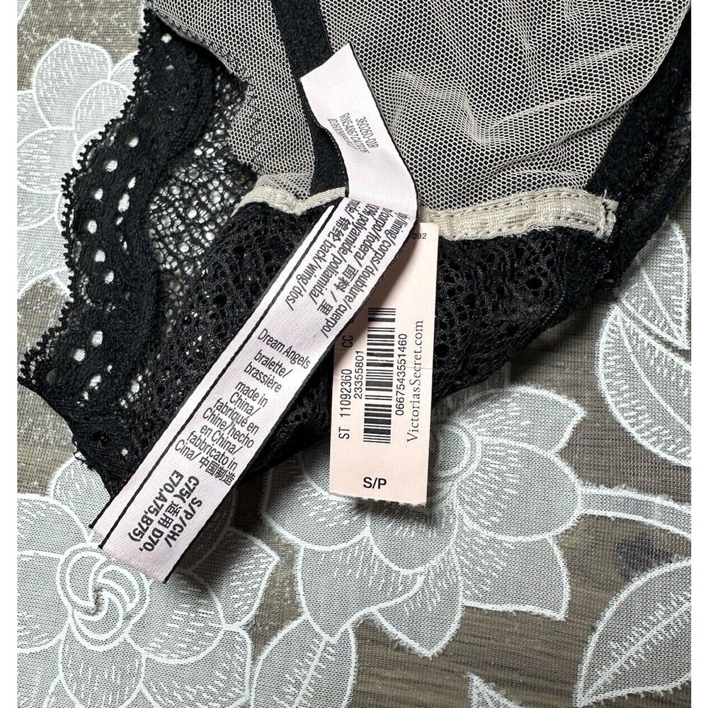 Victoria’s Secret Bralette Dream Angels Pullover Lace Up Bra Small Black - Picture 5 of 5